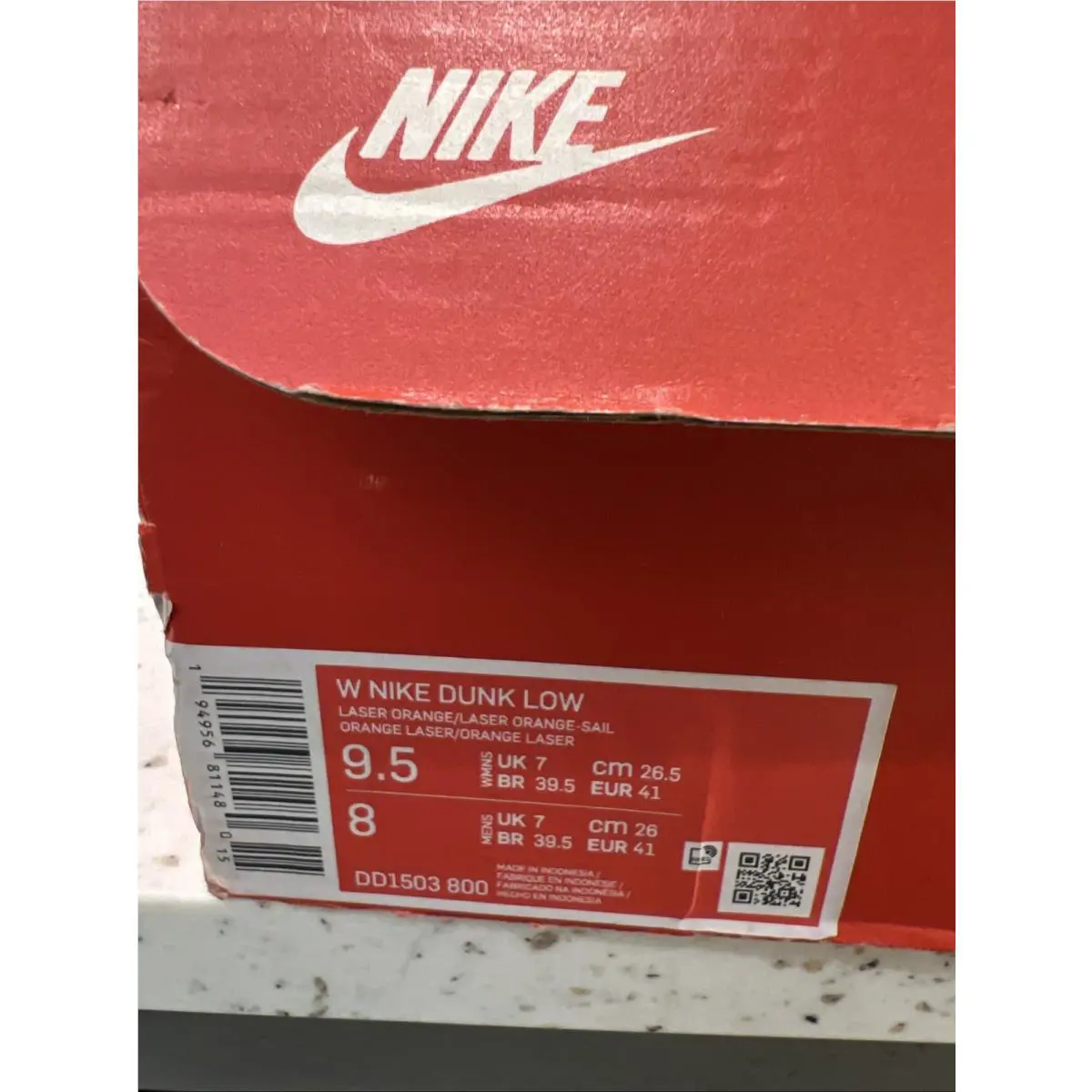Nike shoes - Nike Dunk - Dunk - DD1503-800 - Orange (UPC: 0194956811527) 3
