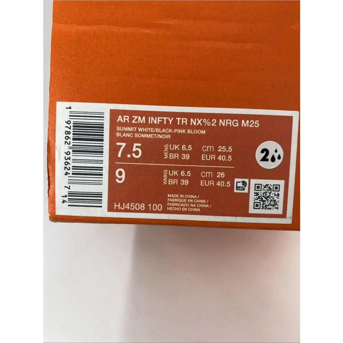 Nike shoes - HJ4508100 - HJ4508-100 - Summit White/Black-Pink Bloom (UPC: 197862936247) 8