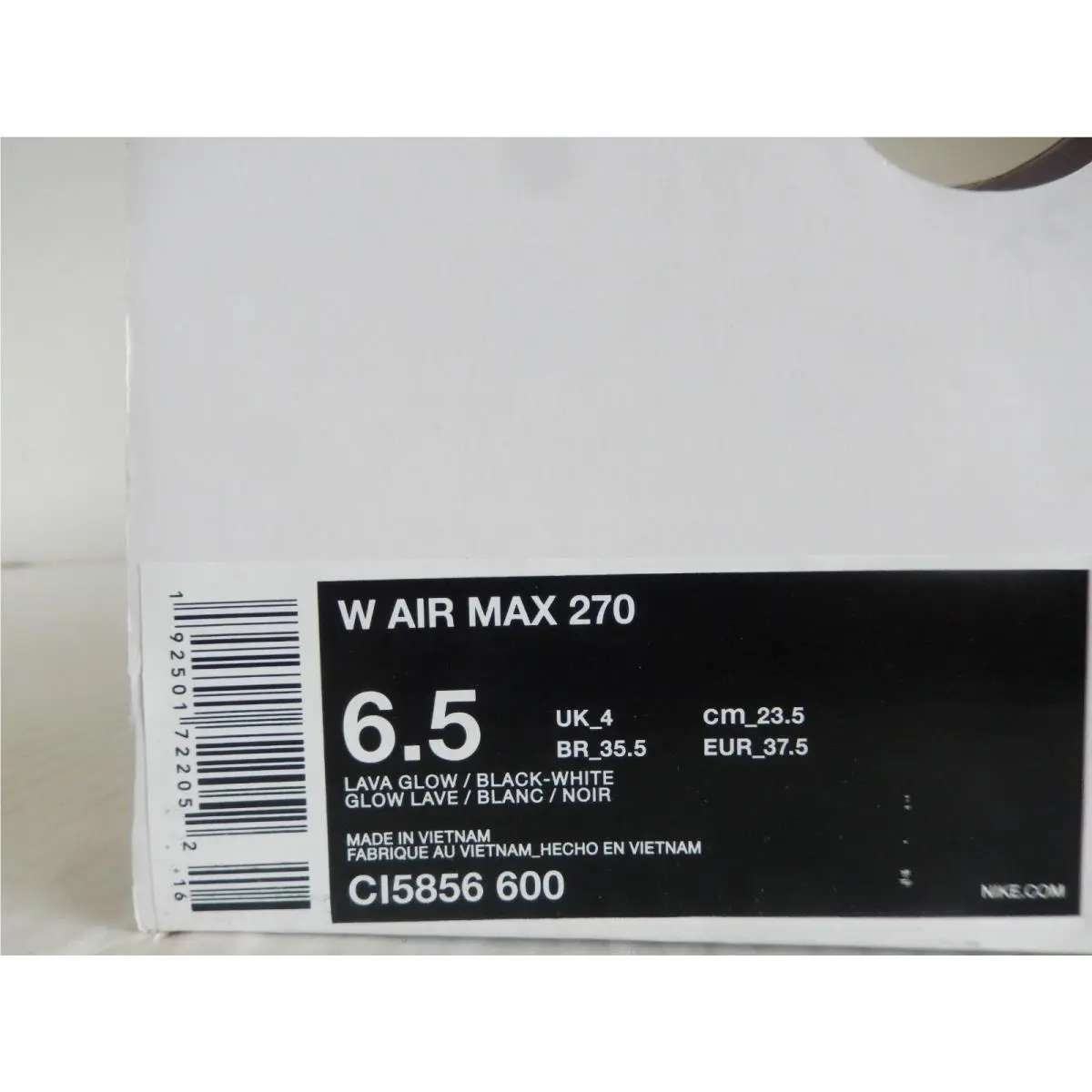Nike shoes - Nike Air Max 270 - Air Max - CI5856-600 - Orange (UPC: 0192501722052) 3