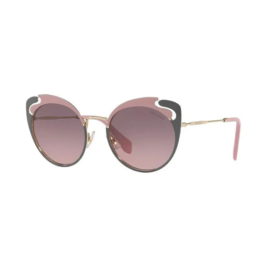 Miu Miu Sunglasses MU 57TS M1R 146 Pink-gold/ Brown For Women