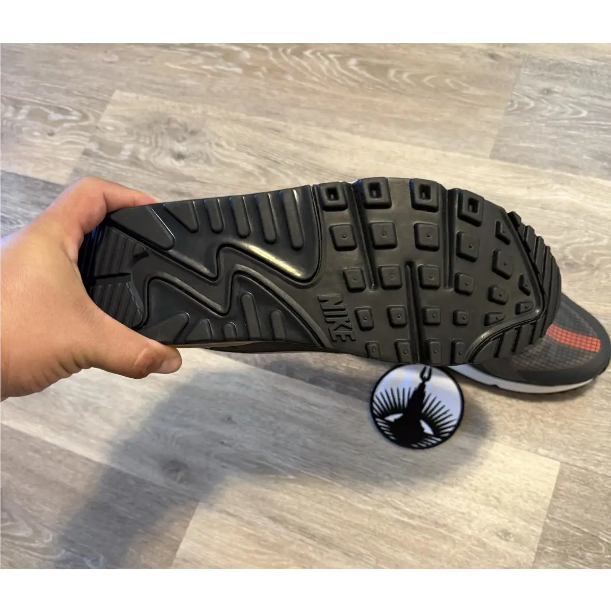 Nike shoes - Nike Air Max 90 Drift - FB2877-002 - Dark Smoke Grey / Black / Hyper Crimson / Khaki (UPC: 197600819016) 8