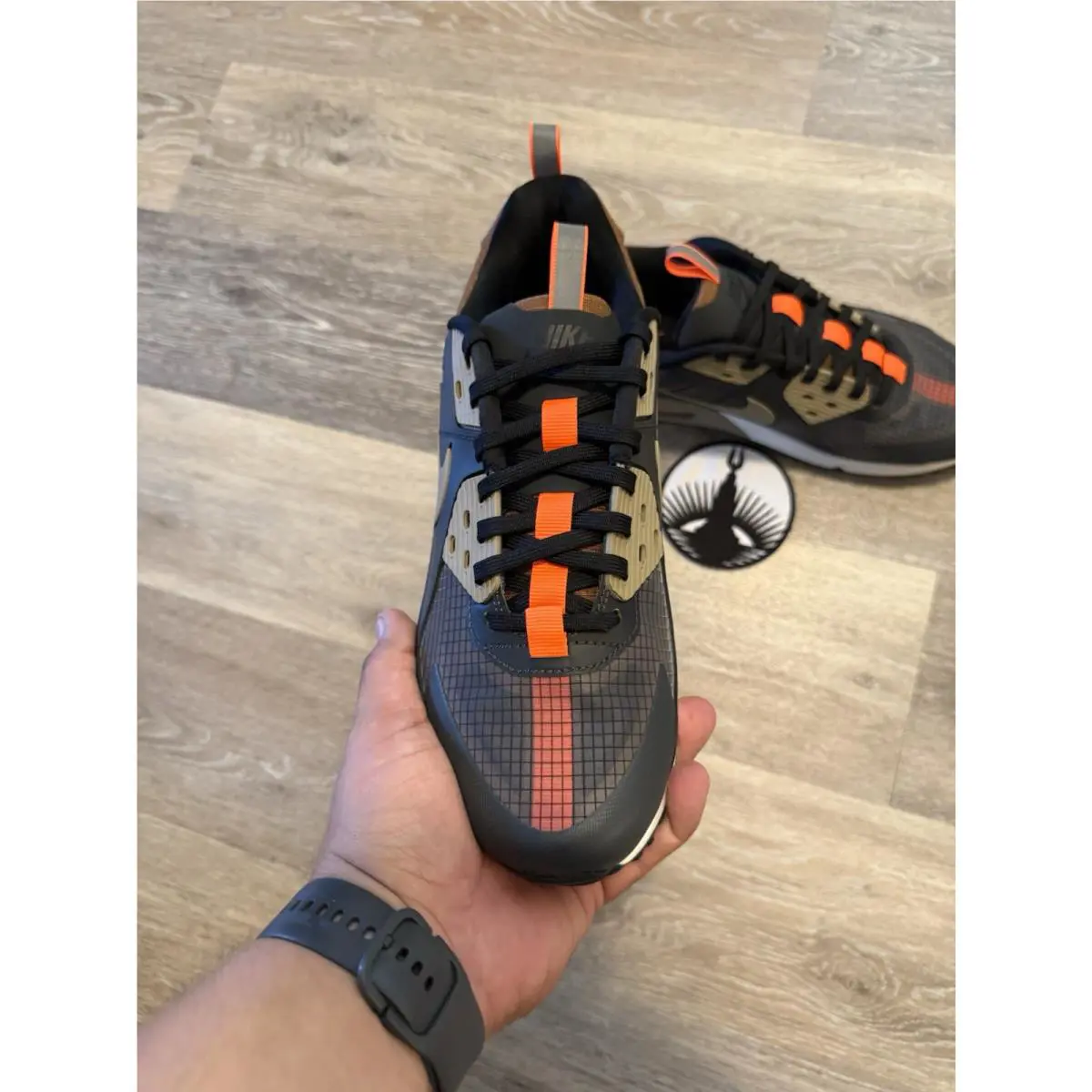 Nike shoes - Nike Air Max 90 Drift - FB2877-002 - Dark Smoke Grey / Black / Hyper Crimson / Khaki (UPC: 197600819016) 4