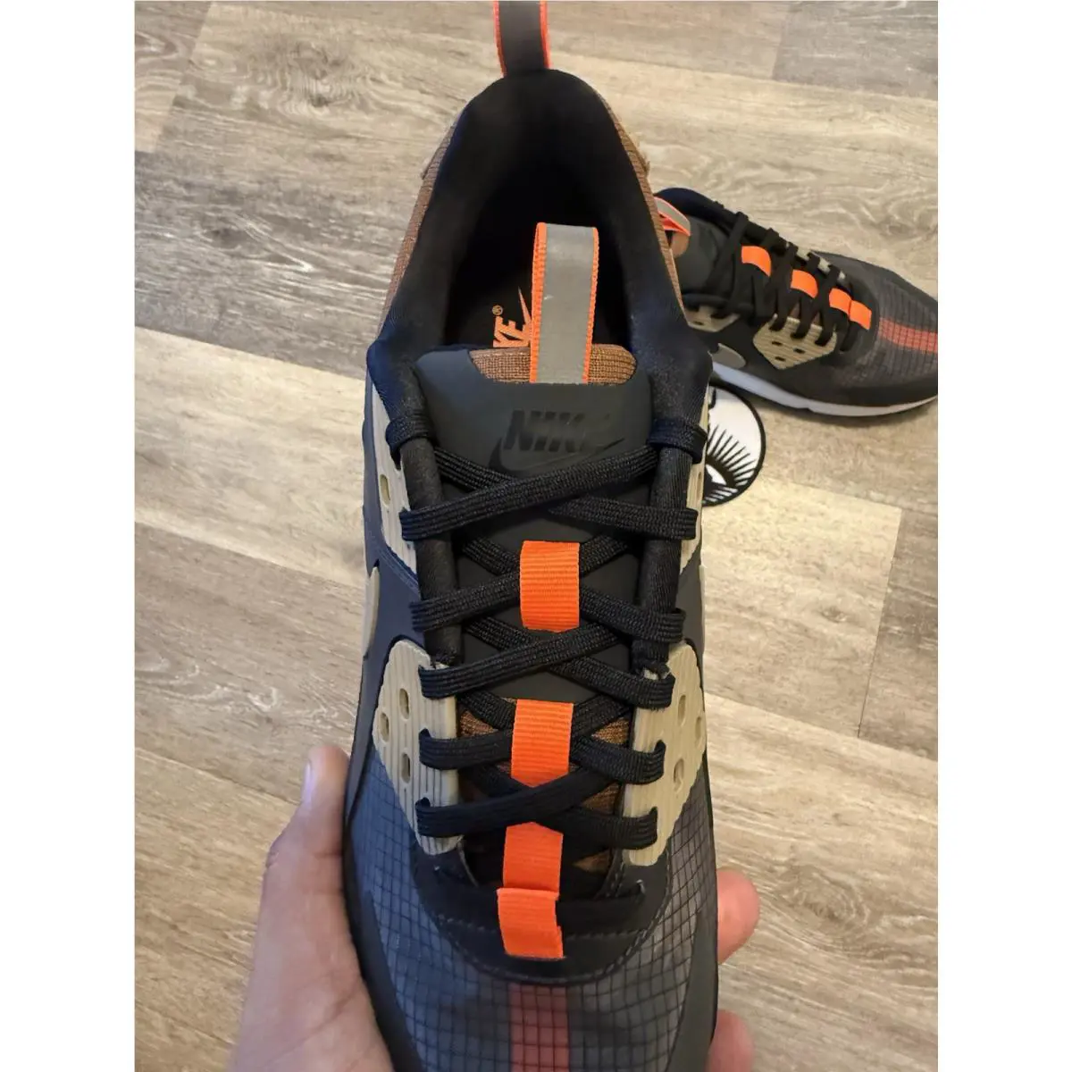 Nike shoes - Nike Air Max 90 Drift - FB2877-002 - Dark Smoke Grey / Black / Hyper Crimson / Khaki (UPC: 197600819016) 5