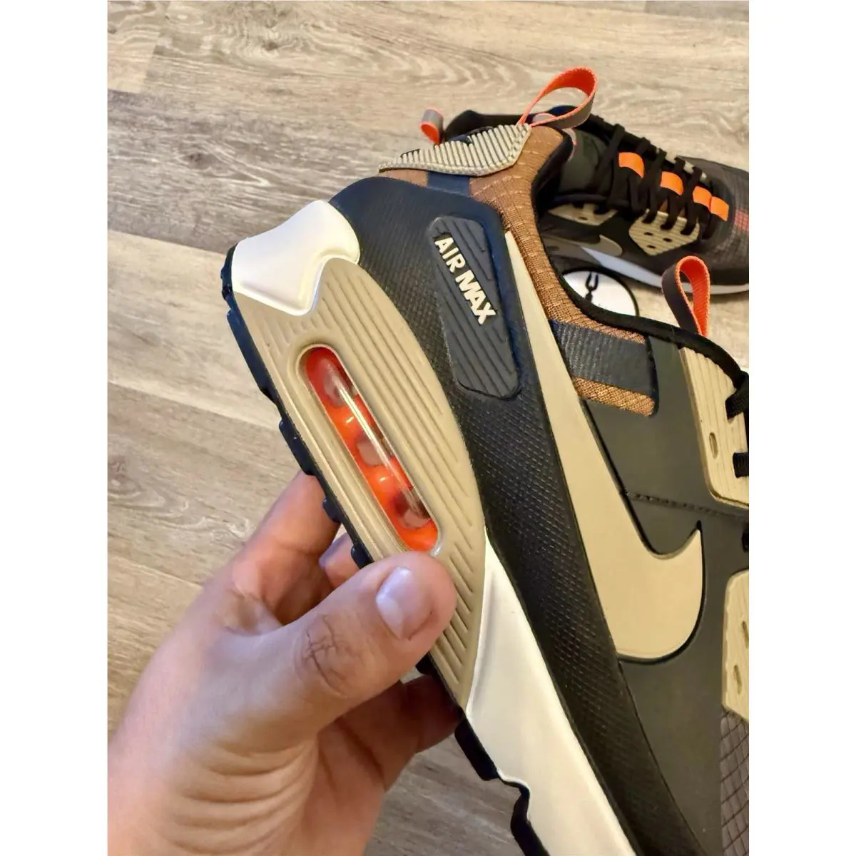 Nike shoes - Nike Air Max 90 Drift - FB2877-002 - Dark Smoke Grey / Black / Hyper Crimson / Khaki (UPC: 197600819016) 6