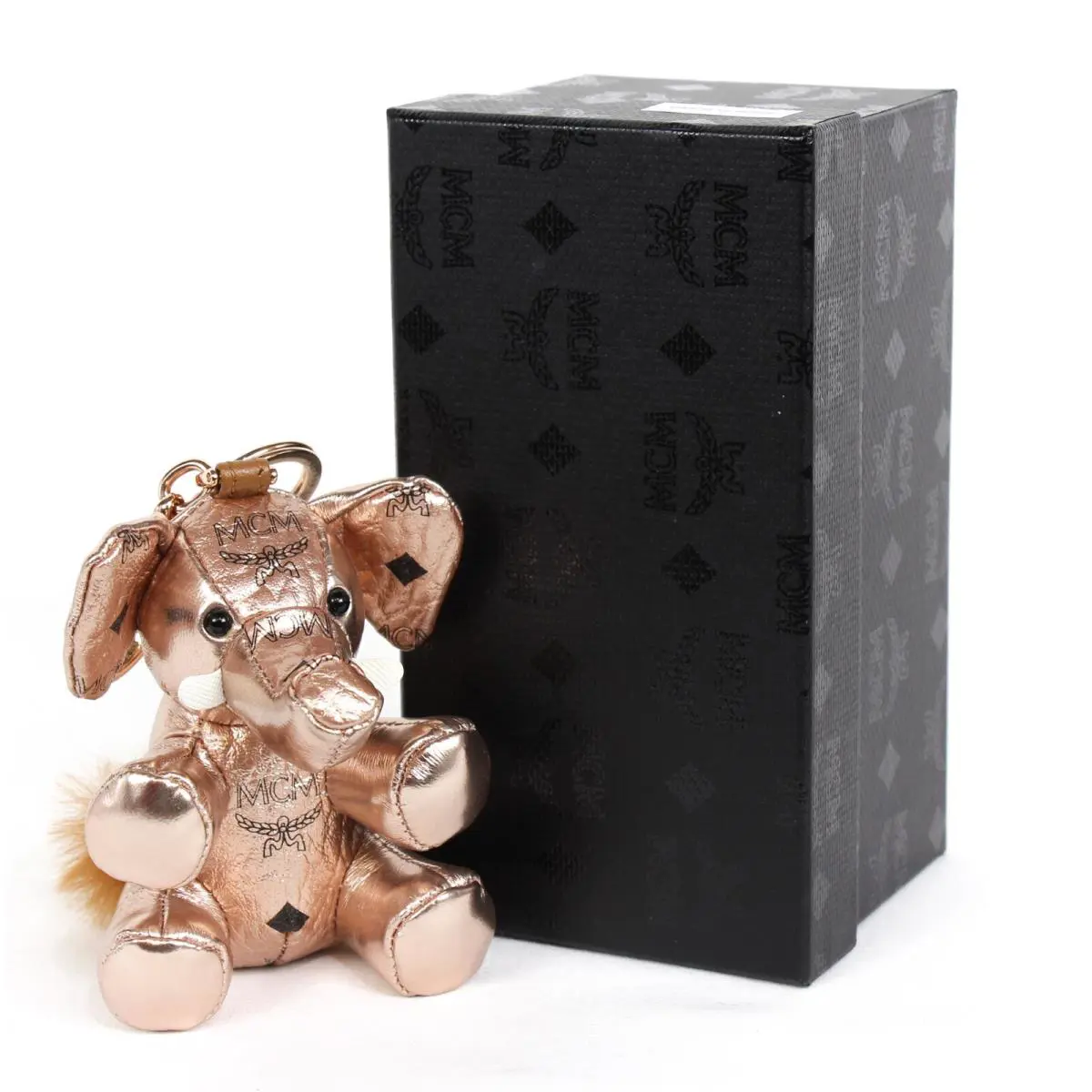 Mcm Zoo Elephant Leather Visetos Key Charm