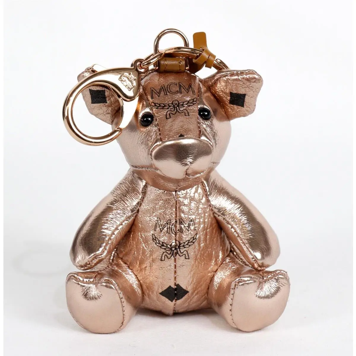 Mcm Zoo Bear Leather Visetos Key Charm