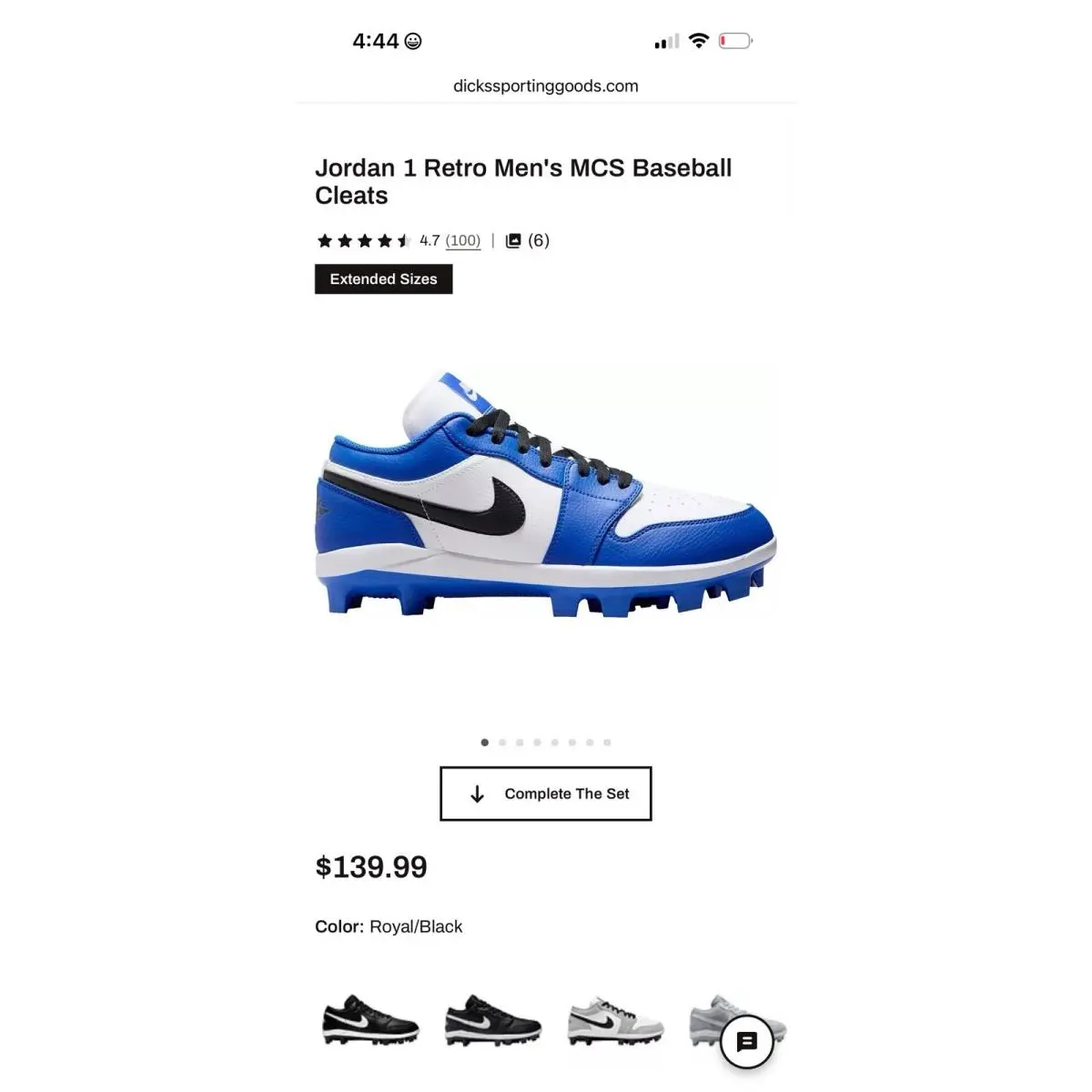 Nike shoes - Jordan 1 Retro Low - Retro Low - CJ8524-411 - Game Royal/Black-White (UPC: 196969315245) 3