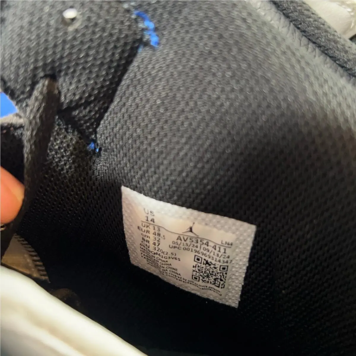 Nike shoes - Air Jordan 1 - Air - CJ8524-411 - Blue, Manufacturer: Game Royal/White/Black 7