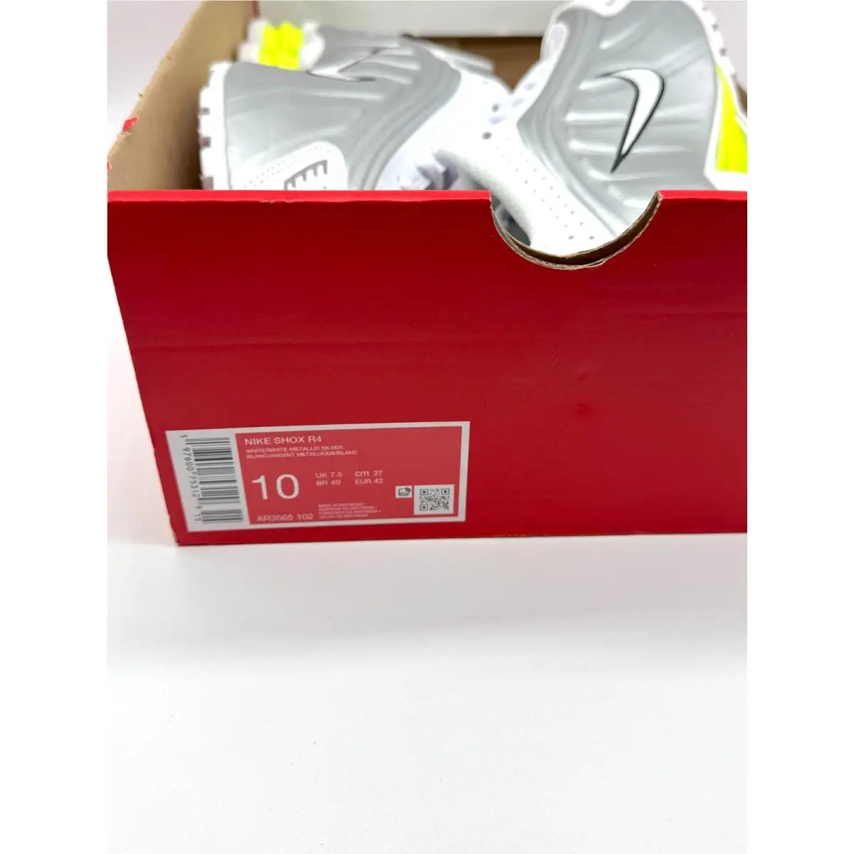 Nike shoes - Nike Shox R4 - Shox - AR3565-102 - Silver (UPC: 197600753129) 8