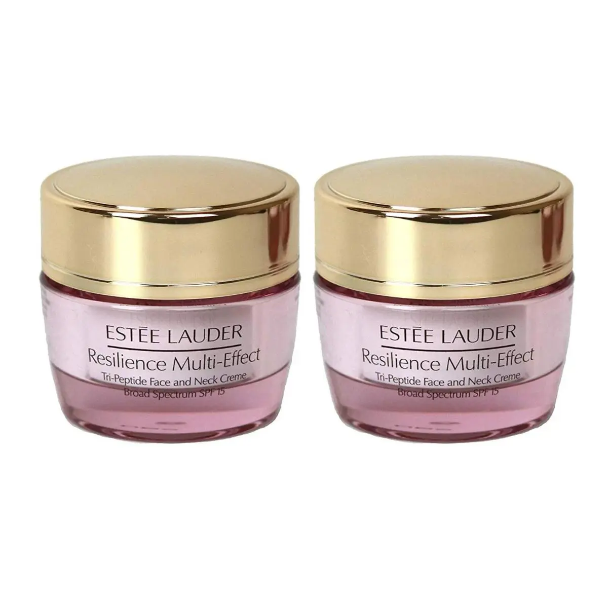 2x 0.5 oz Estee Lauder Resilience Multi Effect Tri Peptide Face Neck Creme Nwob