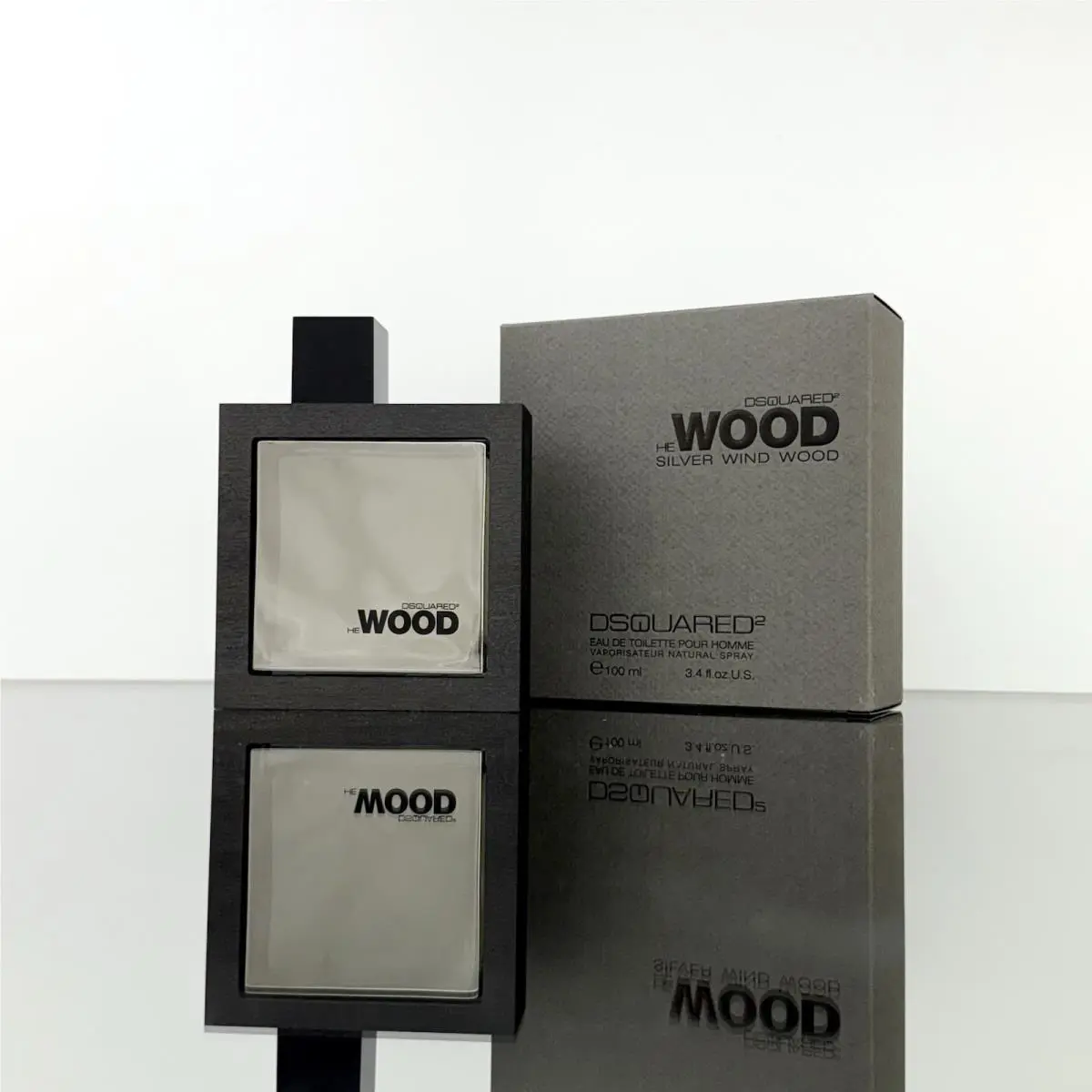 Dsquared2 HE Wood Silver Wind Wood For Men 3.4 Edt Spray New- BD40