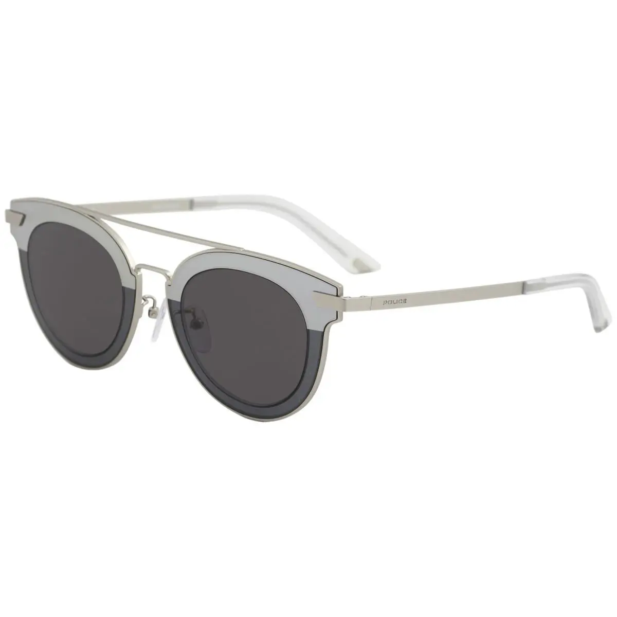 Police Men`s Halo 2 SPL349 SPL/349 0581 Matte Palladium Pilot Sunglasses 47mm