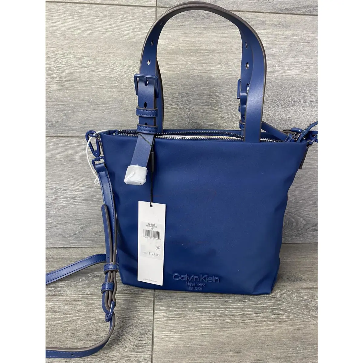 Calvin Klein Women’s Blue Cobalt Medium Bag Detachable Crossbody B000244