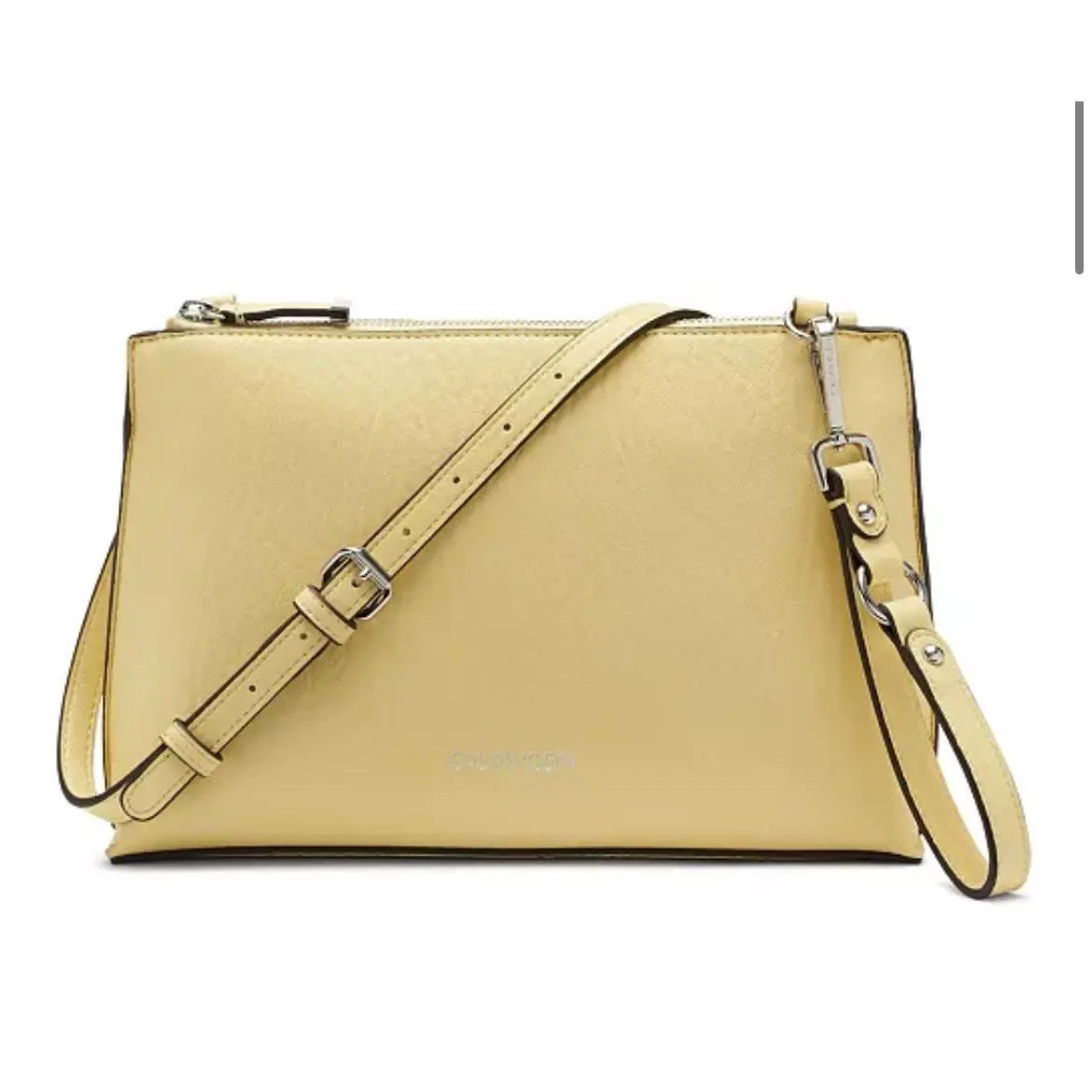 Calvin Klein Sonoma Lemon Yellow Crossbody Clutch Bag B000246