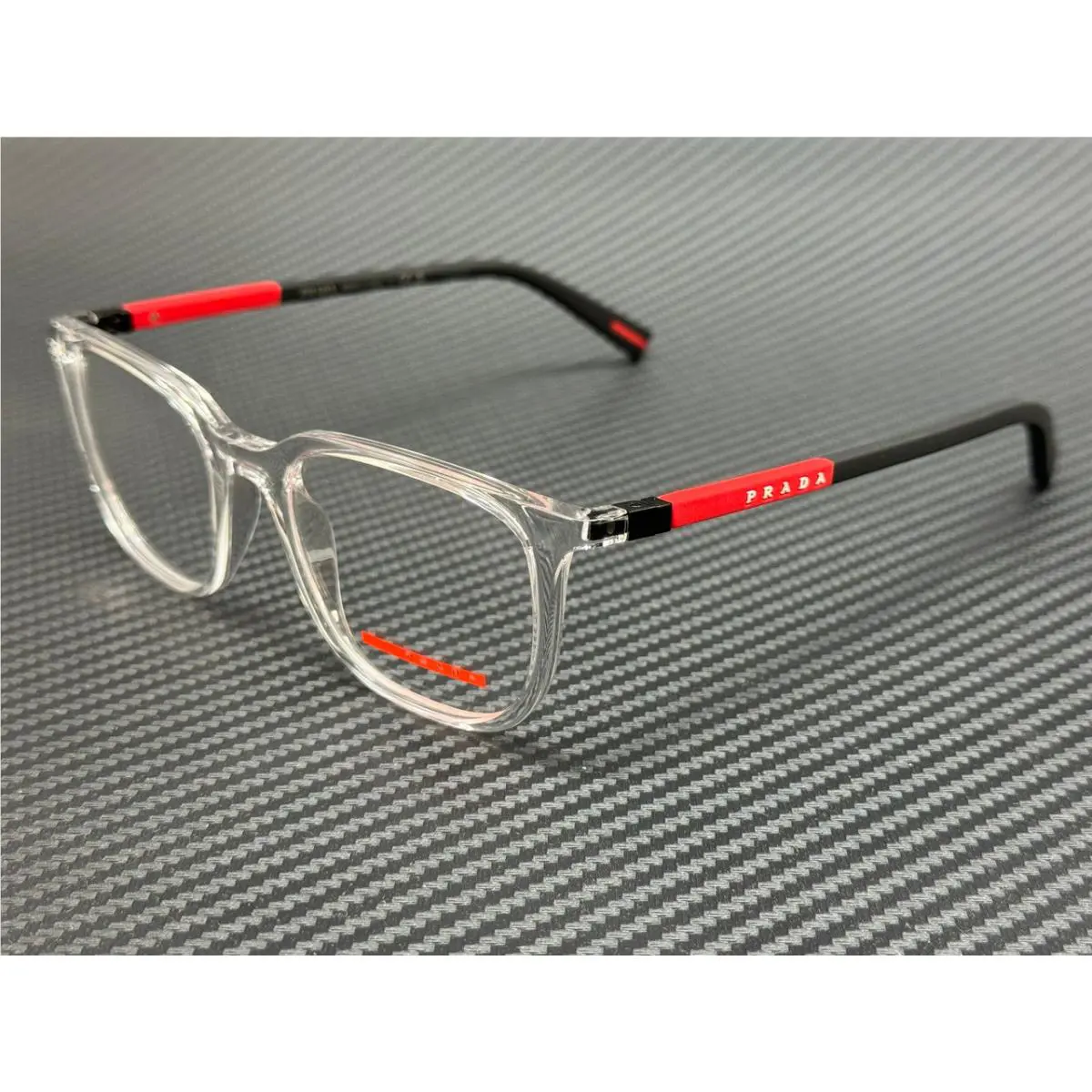 Prada Linea Rossa PS 04RV 2AZ1O1 Transparent Men`s 50 mm Eyeglasses
