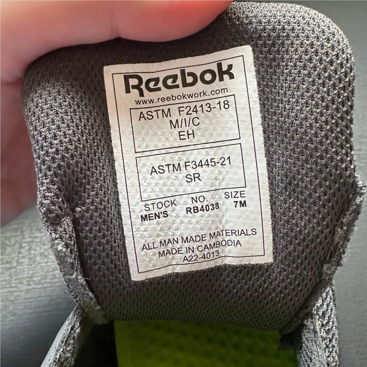 Reebok shoes - Reebok Work - Work - Gray 2