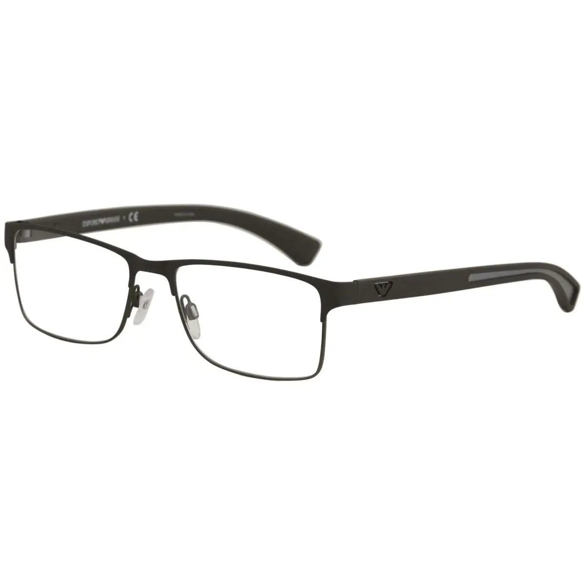 Emporio Armani Men`s Eyeglasses EA1052 1052 3156 Brown Rubber Optical Frame 53mm