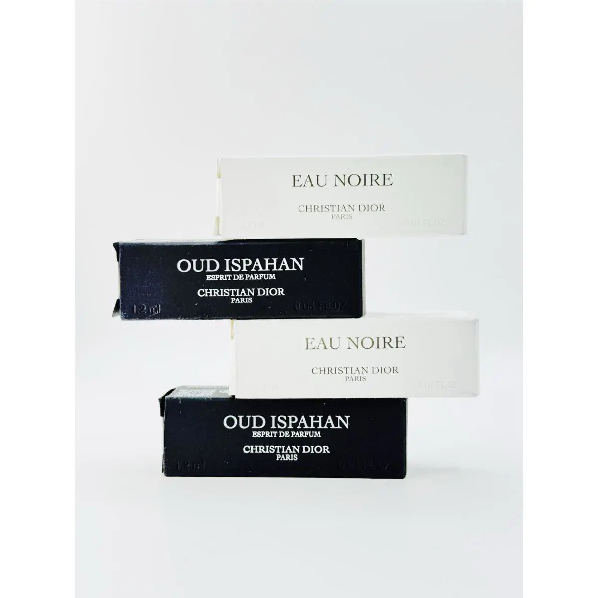 Christian  2 Oud Ispahanesprit Parfum 2 Eau Noire 1.2ml Samples Spray by Dior