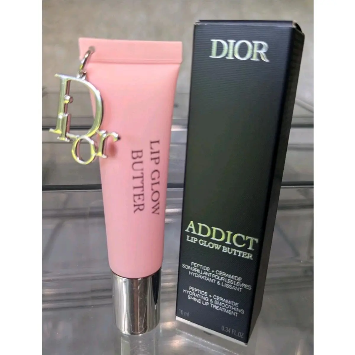 Dior Addict Lip Glow Butter In 101 Glazed Pink 10ml/0.34oz. Full Size