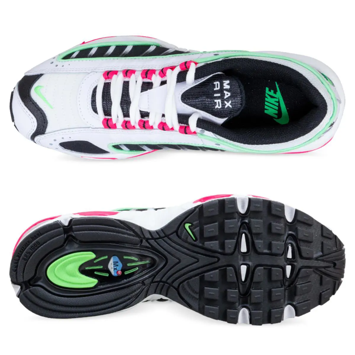 Nike shoes - White, Hyper Pink, Illusion Green 4