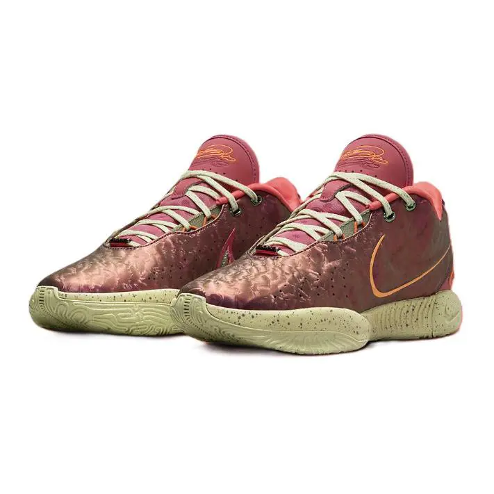Nike Men`s Lebron 21 Queen Conch Ember Glow/elemental Gold FN0708-800 i - Ember Glow/Elemental Gold/Campfire Orange