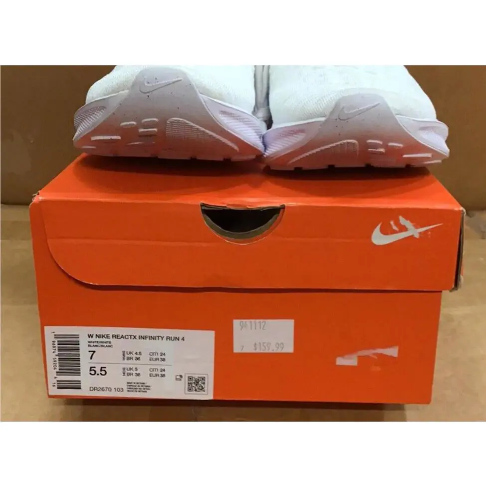 Nike shoes - Nike ReactX Infinity Run - ReactX Infinity Run - DR2670-103 - White, Manufacturer: White/White 12