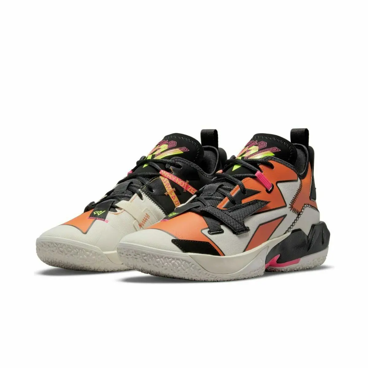 Nike Air Jordan Why Not ZERO.4 Pale Ivory / Black.alpha Orange-new-sizes 12 13