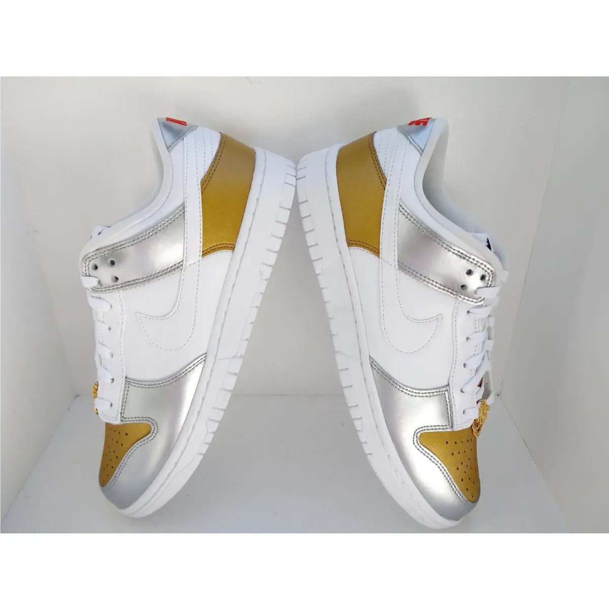 Nike shoes - Nike Dunk Low - Dunk Low - DH4403-700 - GOLD/WHITE-SILVER 16