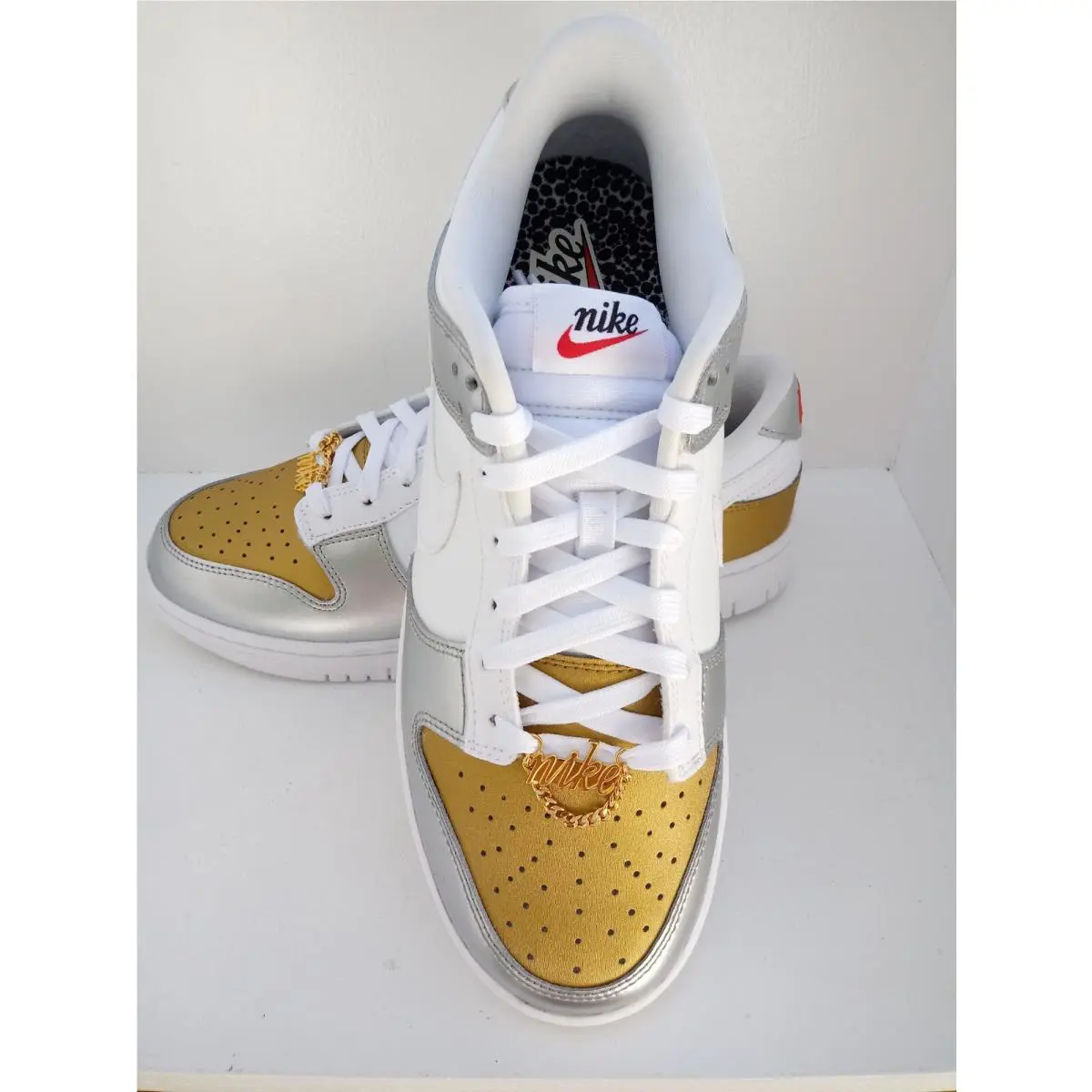 Nike shoes - Nike Dunk Low - Dunk Low - DH4403-700 - GOLD/WHITE-SILVER 18