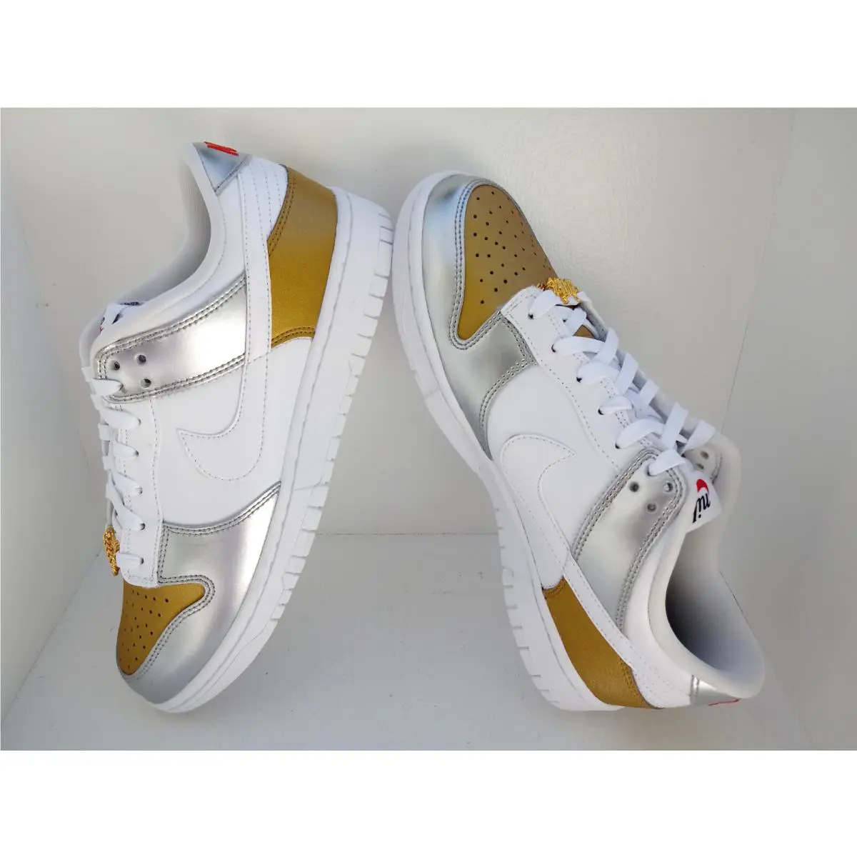 Nike shoes - Nike Dunk Low - Dunk Low - DH4403-700 - GOLD/WHITE-SILVER 0