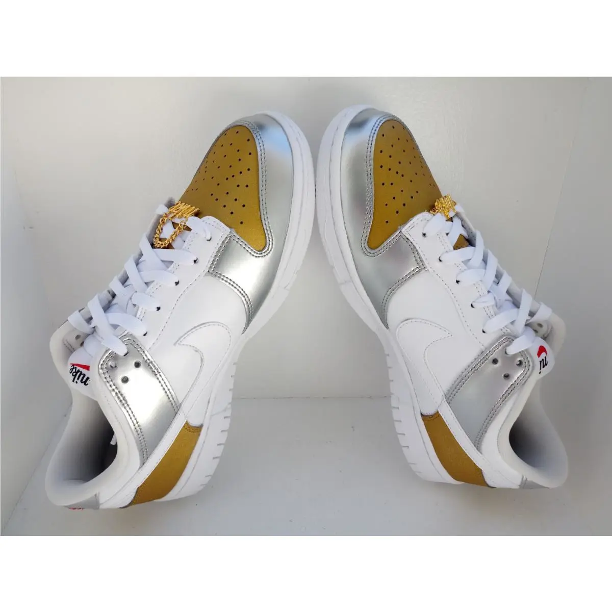 Nike shoes - Nike Dunk Low - Dunk Low - DH4403-700 - GOLD/WHITE-SILVER 4