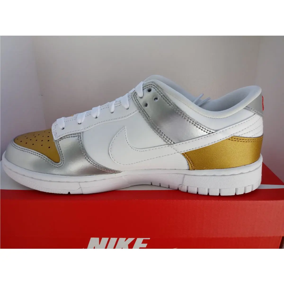 Nike shoes - Nike Dunk Low - Dunk Low - DH4403-700 - GOLD/WHITE-SILVER 20