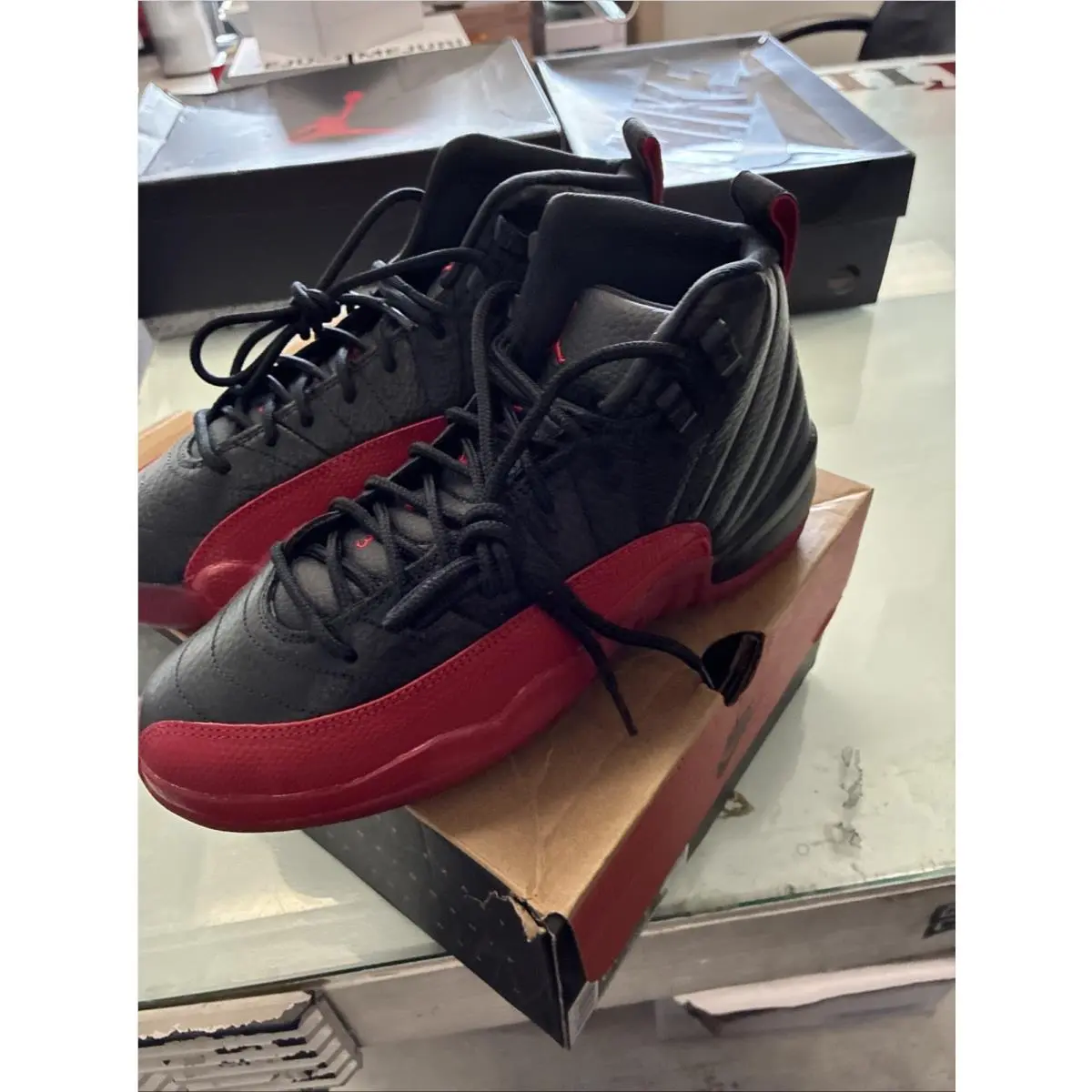 Nike shoes - Air Jordan 12 - Air - 153265-002 - Black (UPC: 00091207168044) 13