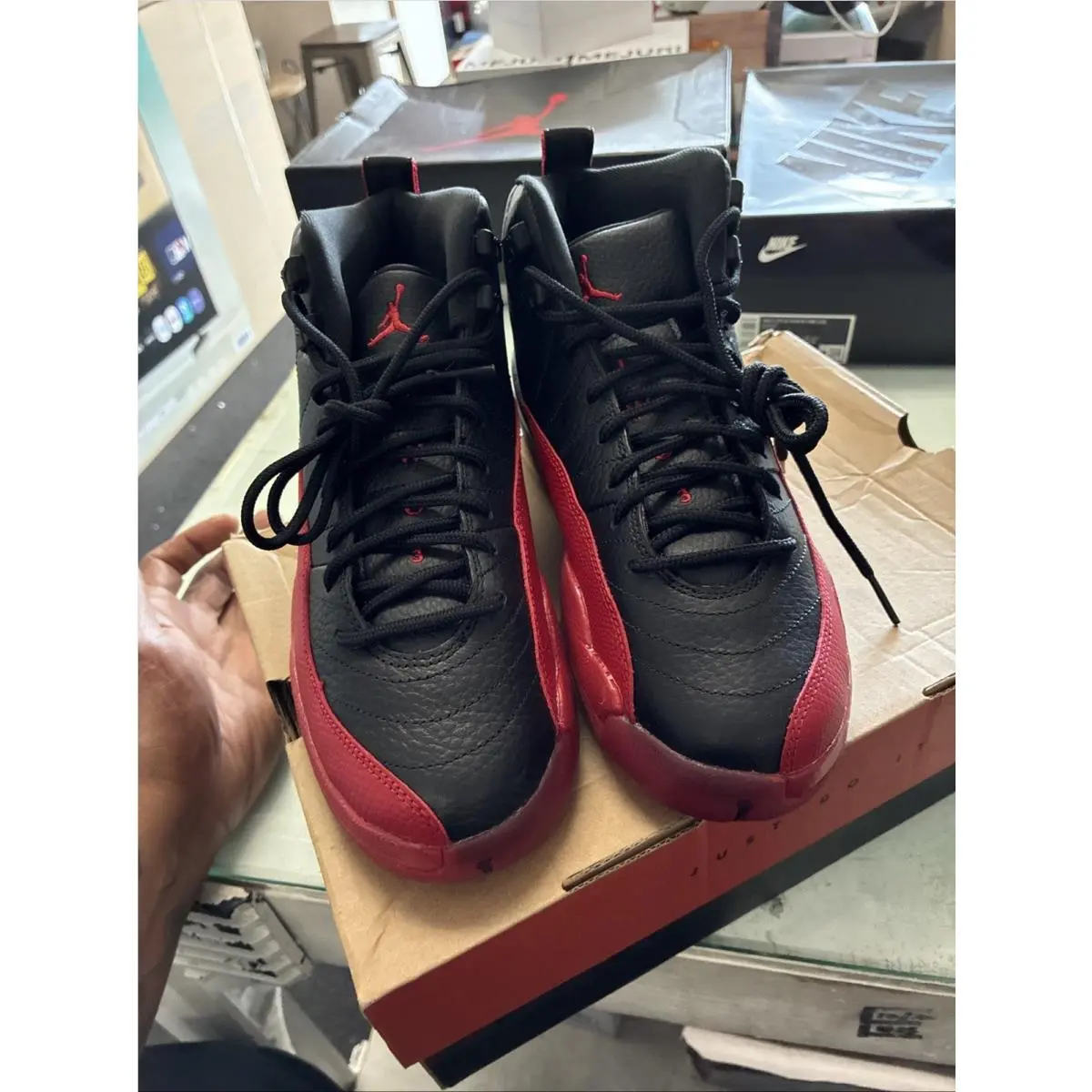 Nike shoes - Air Jordan 12 - Air - 153265-002 - Black (UPC: 00091207168044) 2