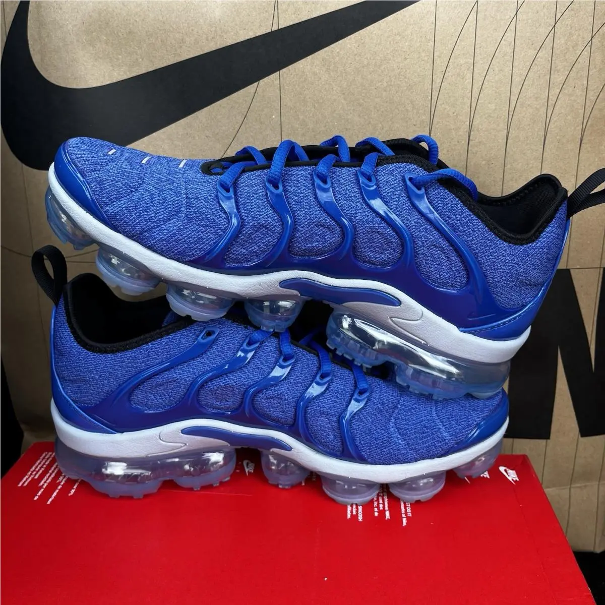 Nike shoes - Nike Air Vapormax Plus - Air Vapormax Plus - 924453-404 - GAME ROYAL/BLACK-WOLF GREY-RACER BLUE (UPC: 191887690641) 0