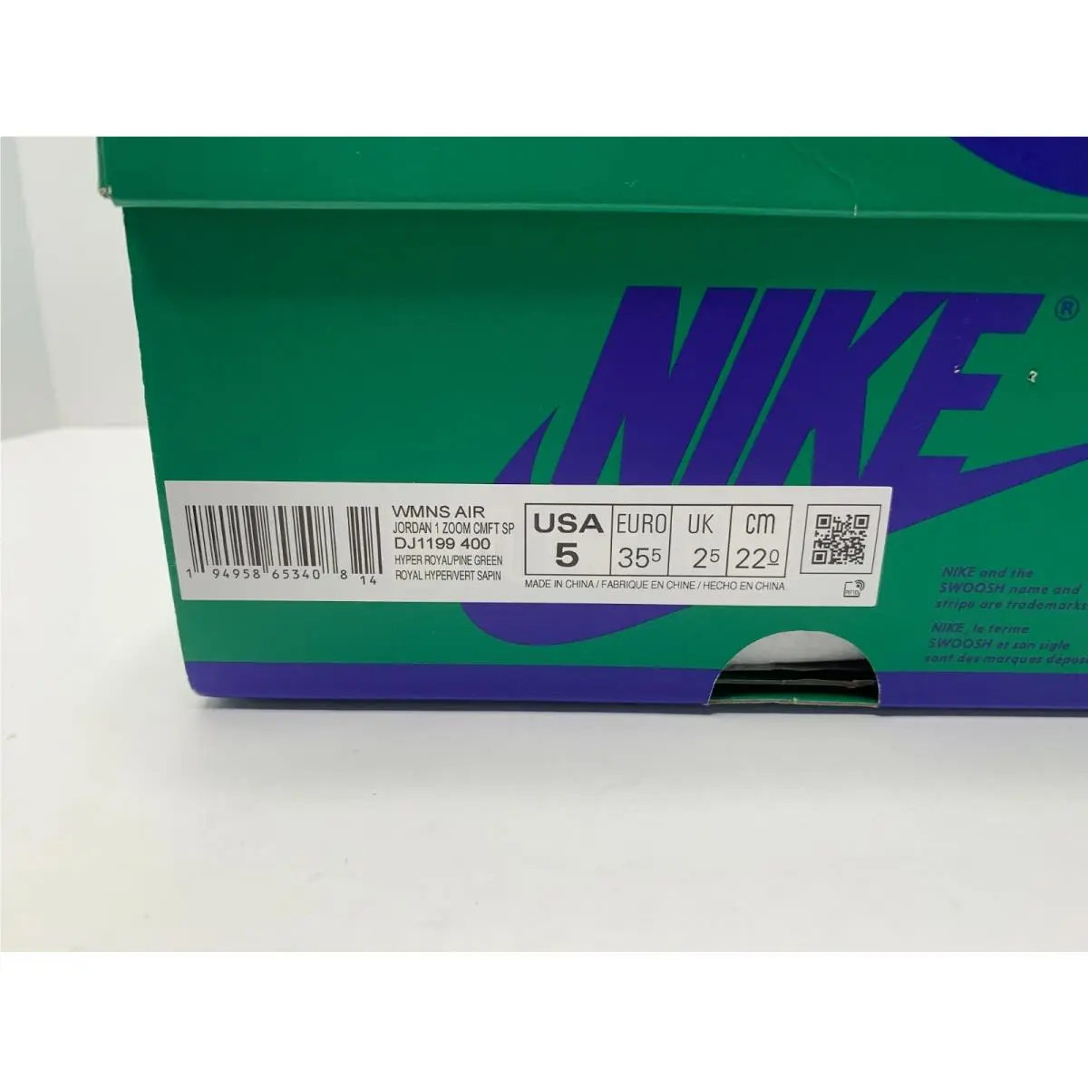 Nike shoes - Nike Air Jordan 1 - Air - DJ1199-400 - Green 10