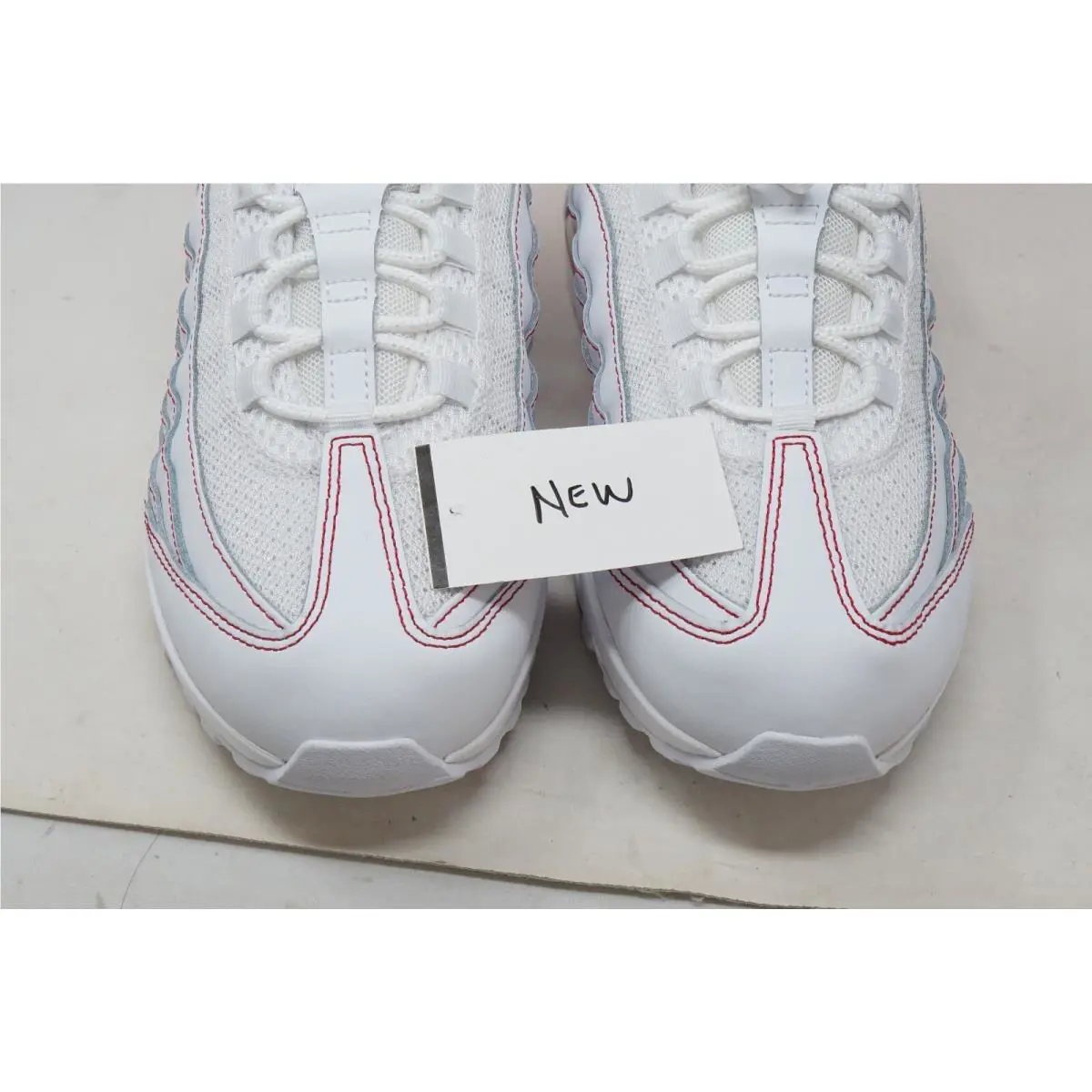 Nike shoes - Nike Air Max 95 - Air Max - IB7936-100 - White , University Red 10