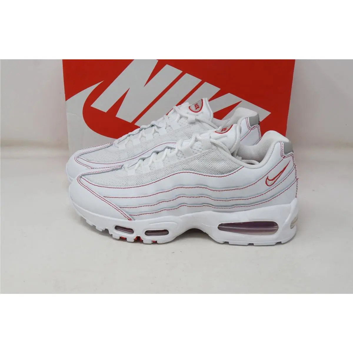 Nike shoes - Nike Air Max 95 - Air Max - IB7936-100 - White , University Red 0