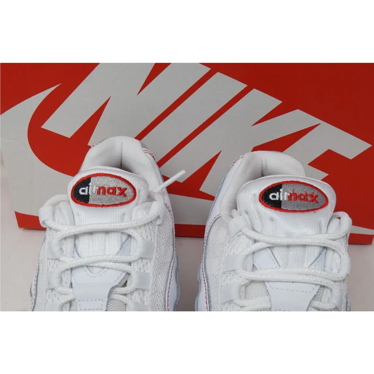 Nike shoes - Nike Air Max 95 - Air Max - IB7936-100 - White , University Red 5