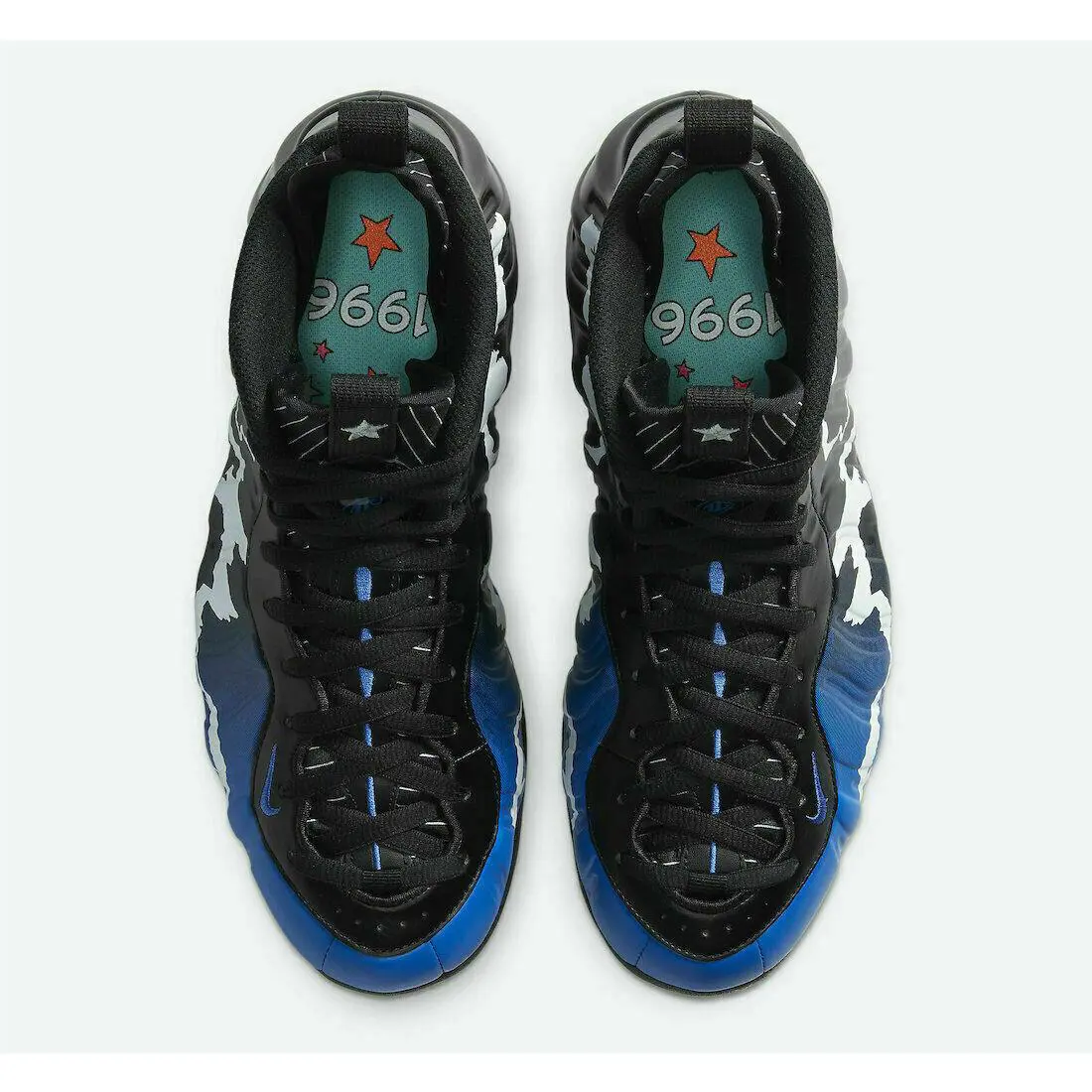 Nike shoes - Nike Little Posite One - Little Posite One - 644791-013 - White/Multi-Color-Black (UPC: 194494941465) 5