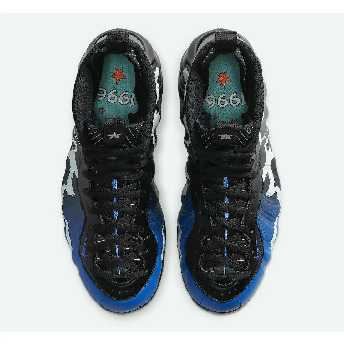 Nike shoes - Nike Little Posite One - Little Posite One - 644791-013 - White/Multi-Color-Black (UPC: 194494941465) 5