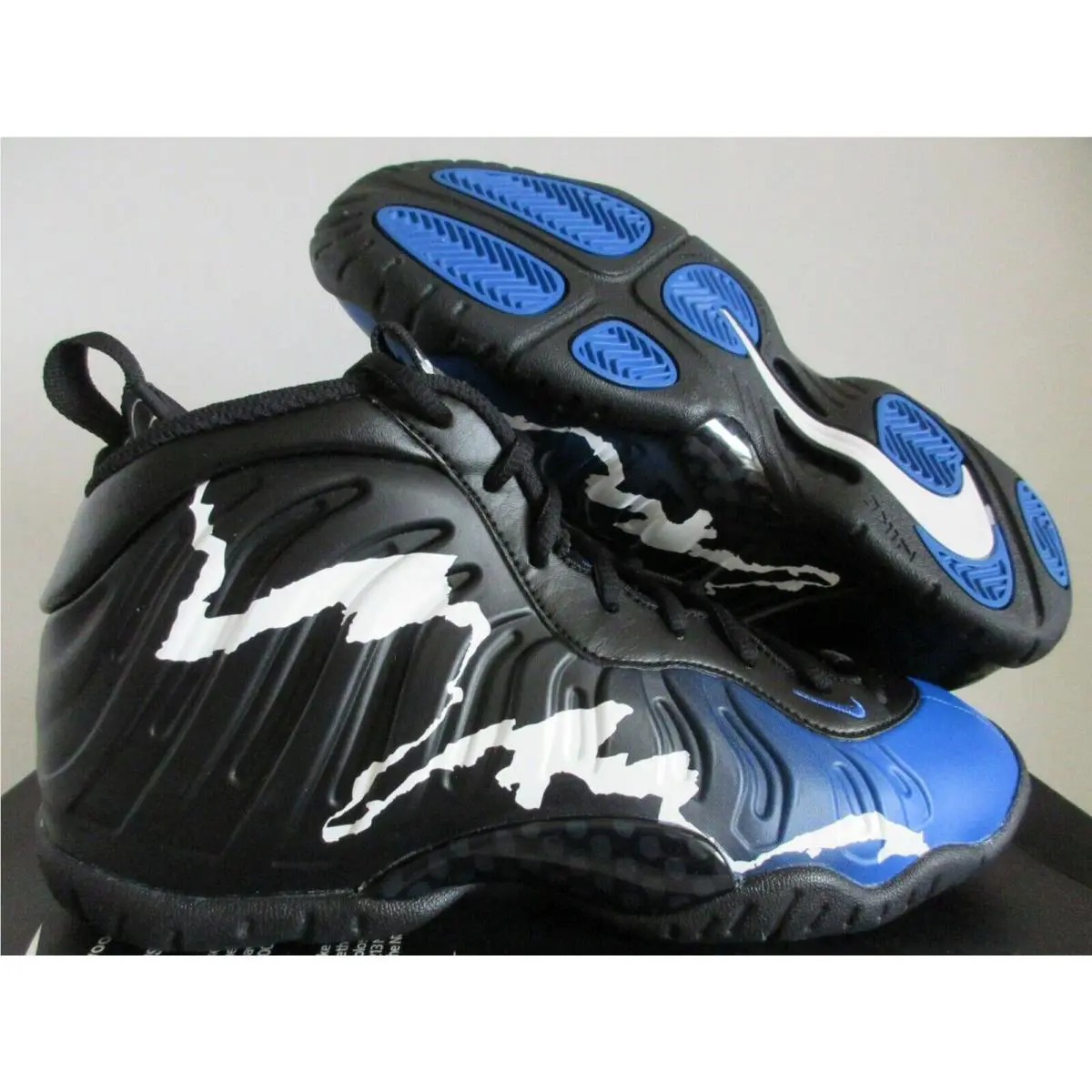 Nike shoes - Nike Little Posite One - Little Posite One - 644791-013 - White/Multi-Color-Black (UPC: 194494941465) 10