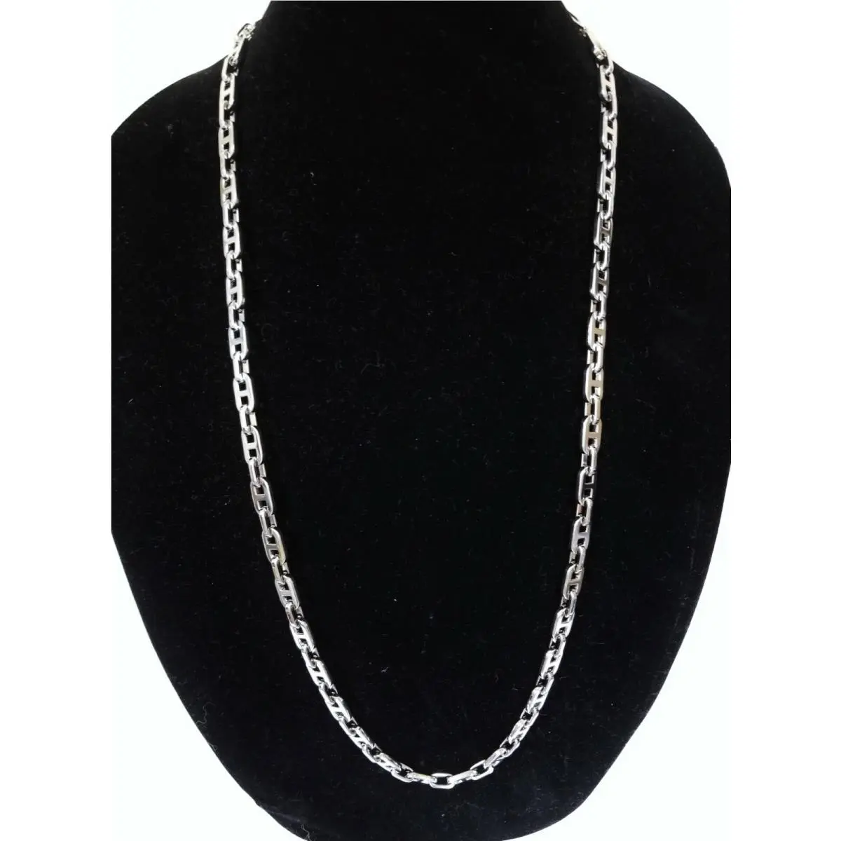 Michael Kors Silver Tone Chain Link Long NECKLACE-MKJ2282