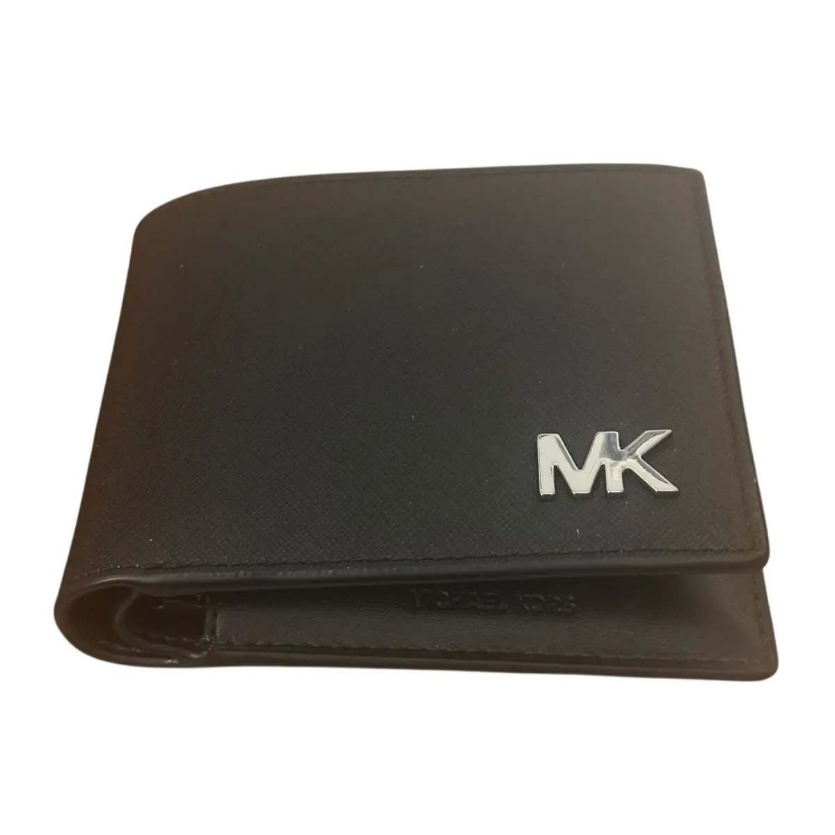 Michael Kors Men`s Cooper Wallet- Bifold with Removable Pass Case- Black Leather