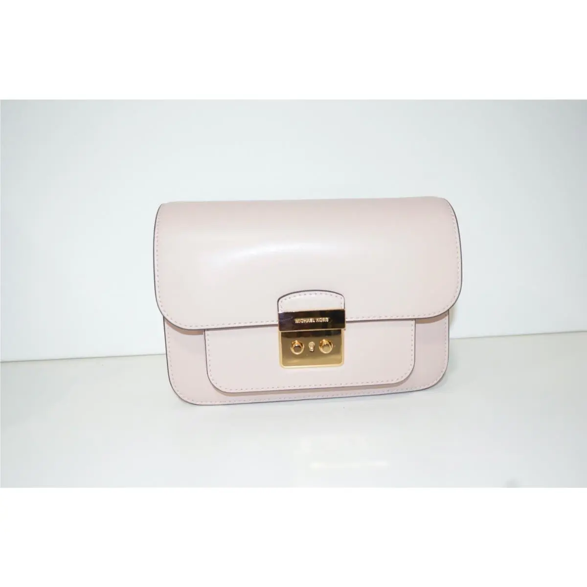 Michael Kors Sloan Editor Large Leather Shoulder Bag Soft Pink