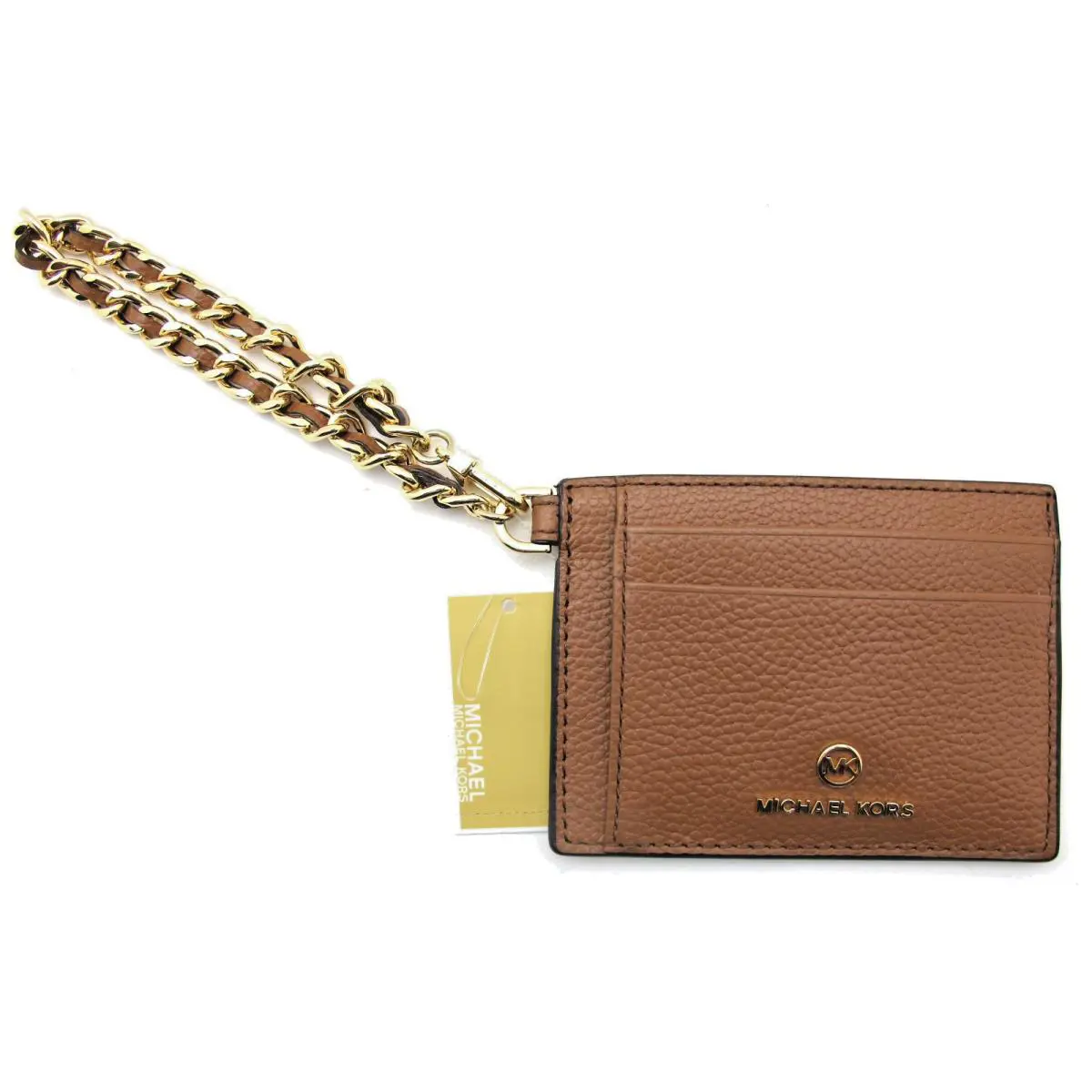 Michael Kors Jet Set Charm Leather Sm ID Chain Card Holder Luggage