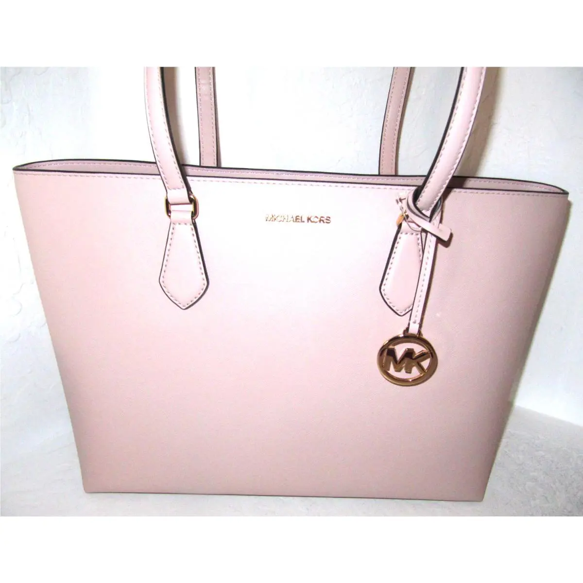 Michael Kors Sheila Large Blush Pink Leather Tote Bag