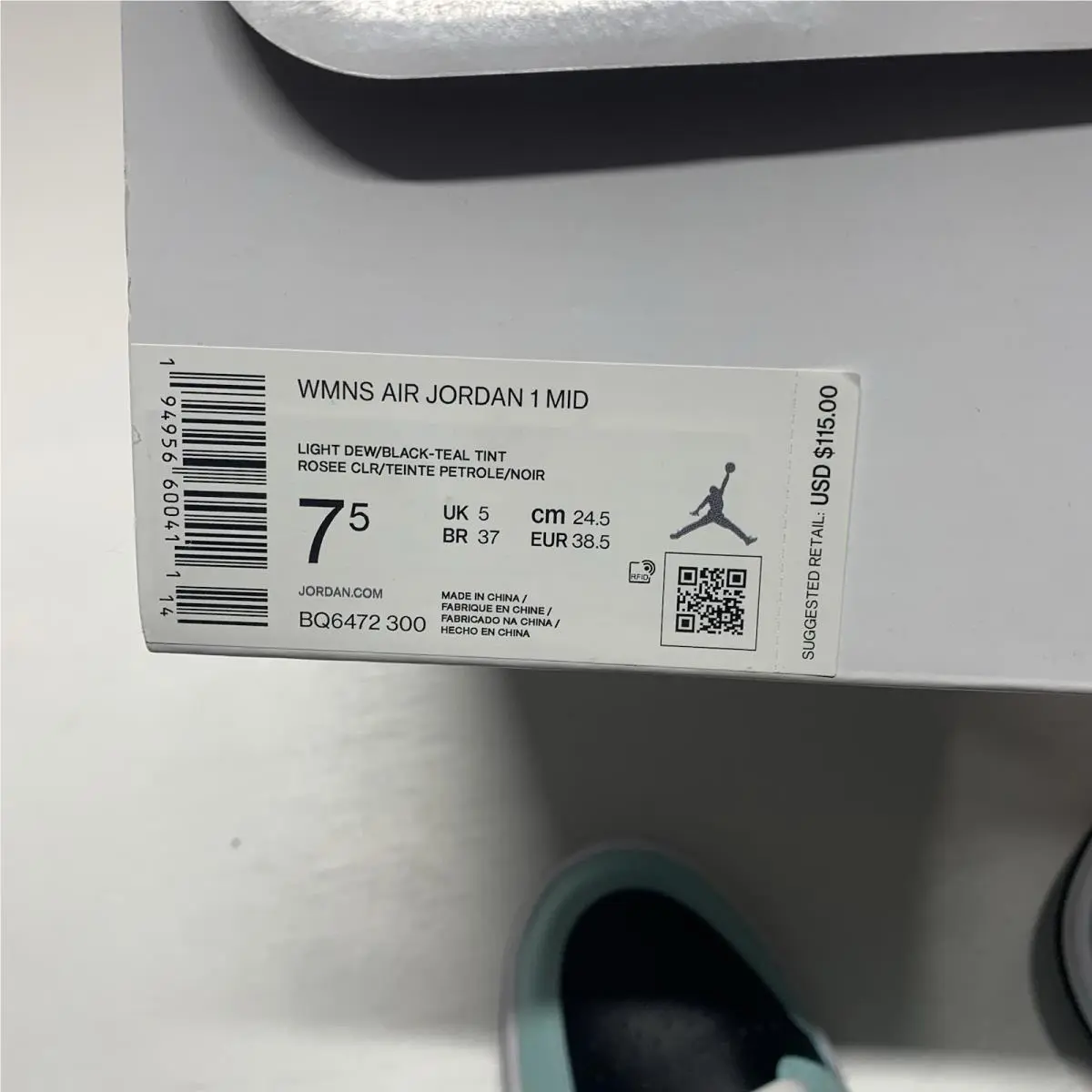 Nike shoes - Air Jordan 1 Mid - Air Mid - BQ6472-300 - Multicolor (UPC: 194956600411) 5