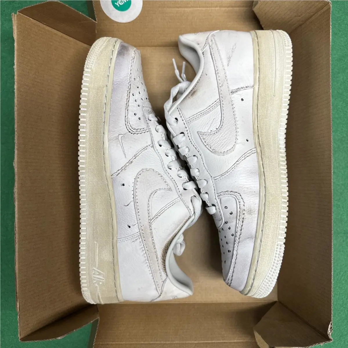 Nike shoes - Nike Air Force 1 Dirty Triple White - HJ9346 100 - White / White-White (UPC: 197601561150) 0