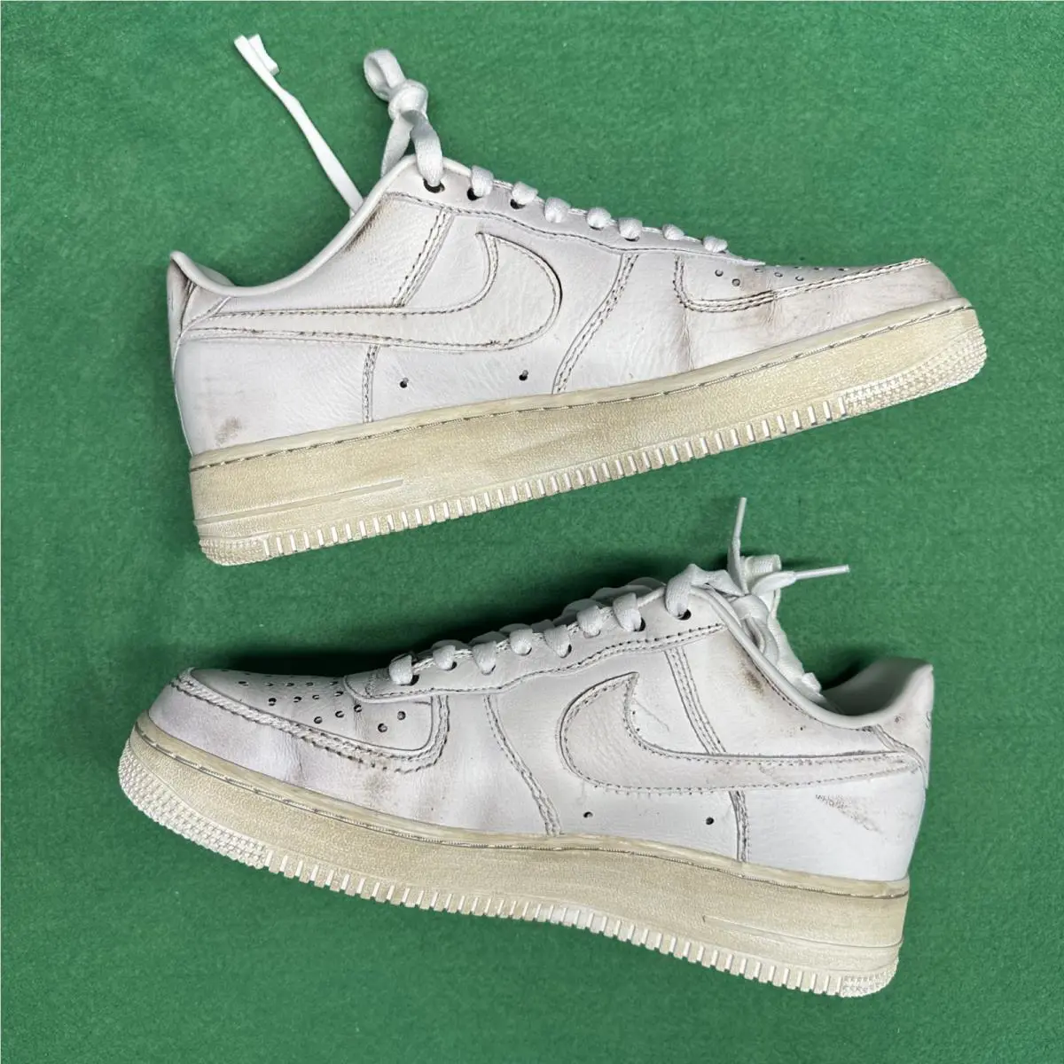 Nike shoes - Nike Air Force 1 Dirty Triple White - HJ9346 100 - White / White-White (UPC: 197601561150) 4